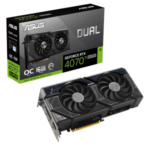 کارت گرافیک ایسوس مدل Dual GeForce RTX 4070 Ti SUPER 16GB GDDR6X OC Edition