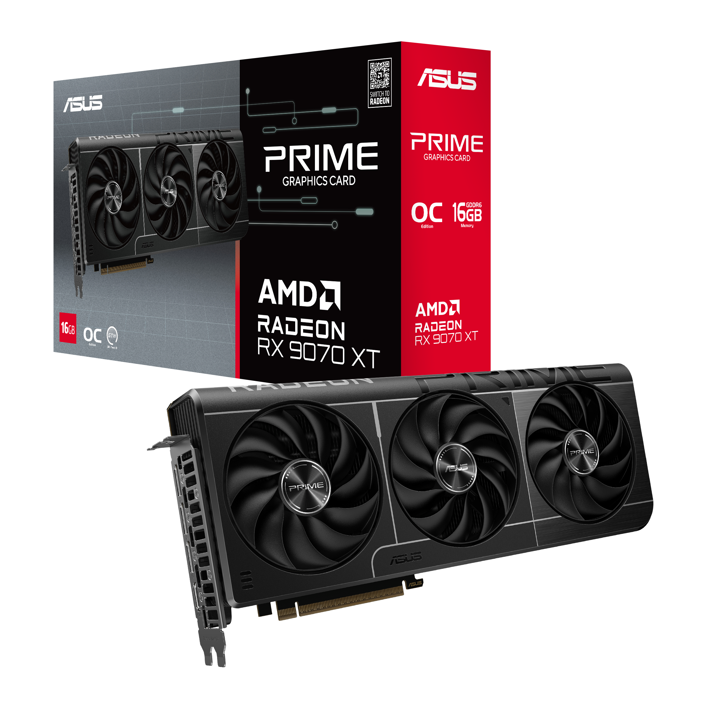 ASUS Prime Radeon™ RX 9070 XT OC Edition 16GB GDDR6