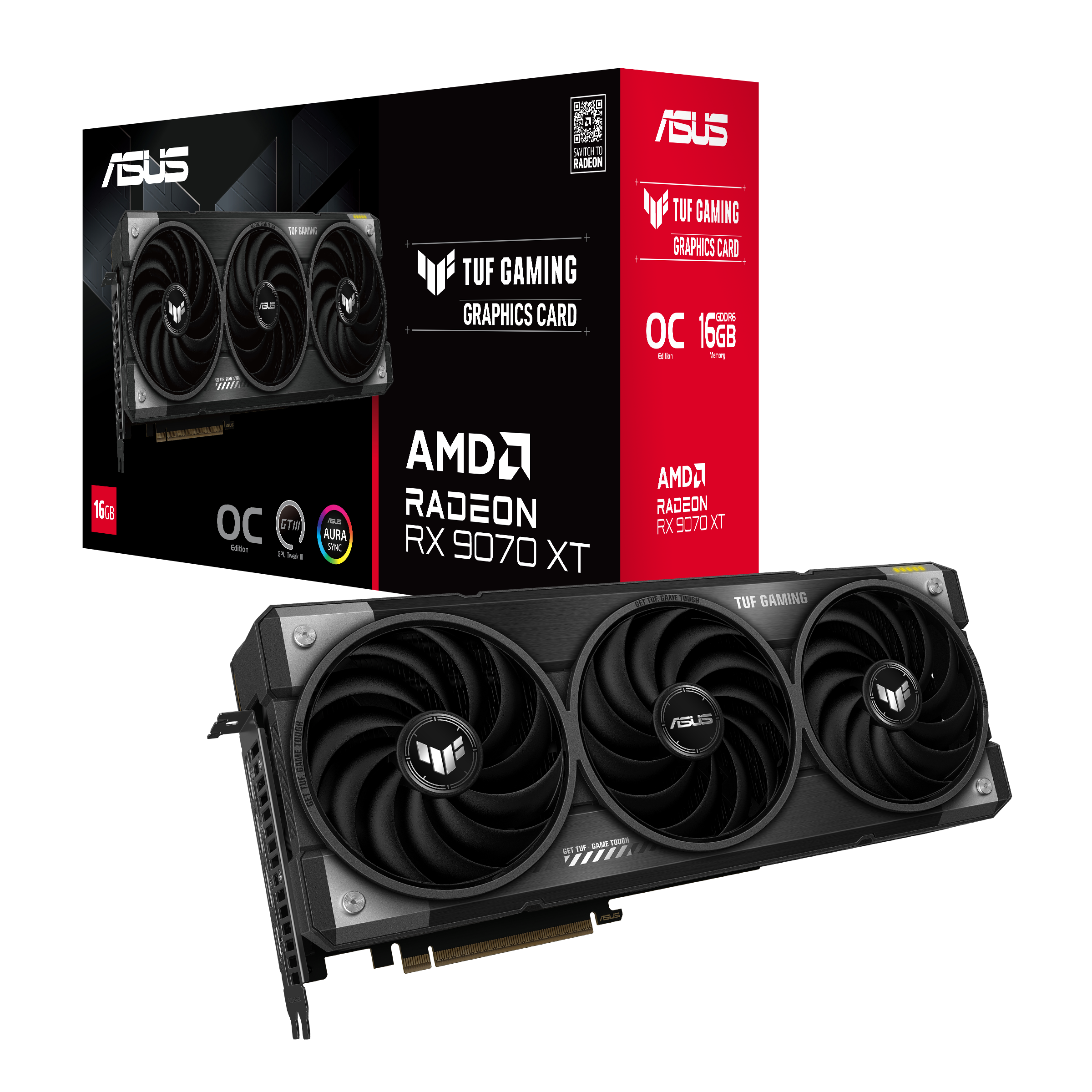 TUF Gaming Radeon™ RX 9070 XT OC Edition 16GB GDDR6