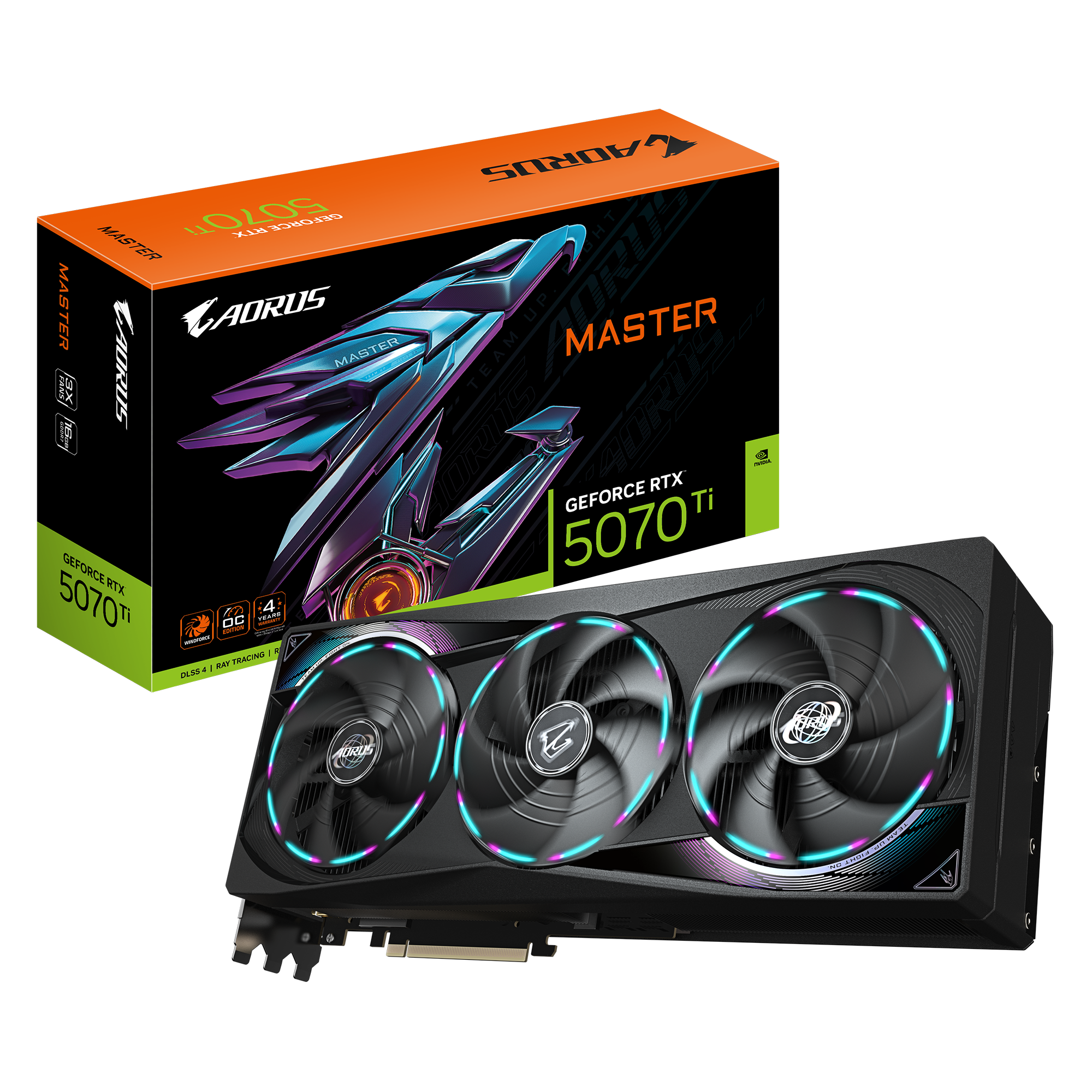 AORUS GeForce RTX™ 5070 Ti MASTER 16G-01 کارت گرافیک گیگابایت AORUS RTX™ 5070 Ti MASTER 16G