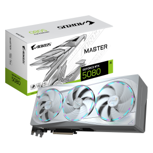 کارت گرافیک گیگابایت AORUS GeForce RTX™ 5080 MASTER ICE 16G