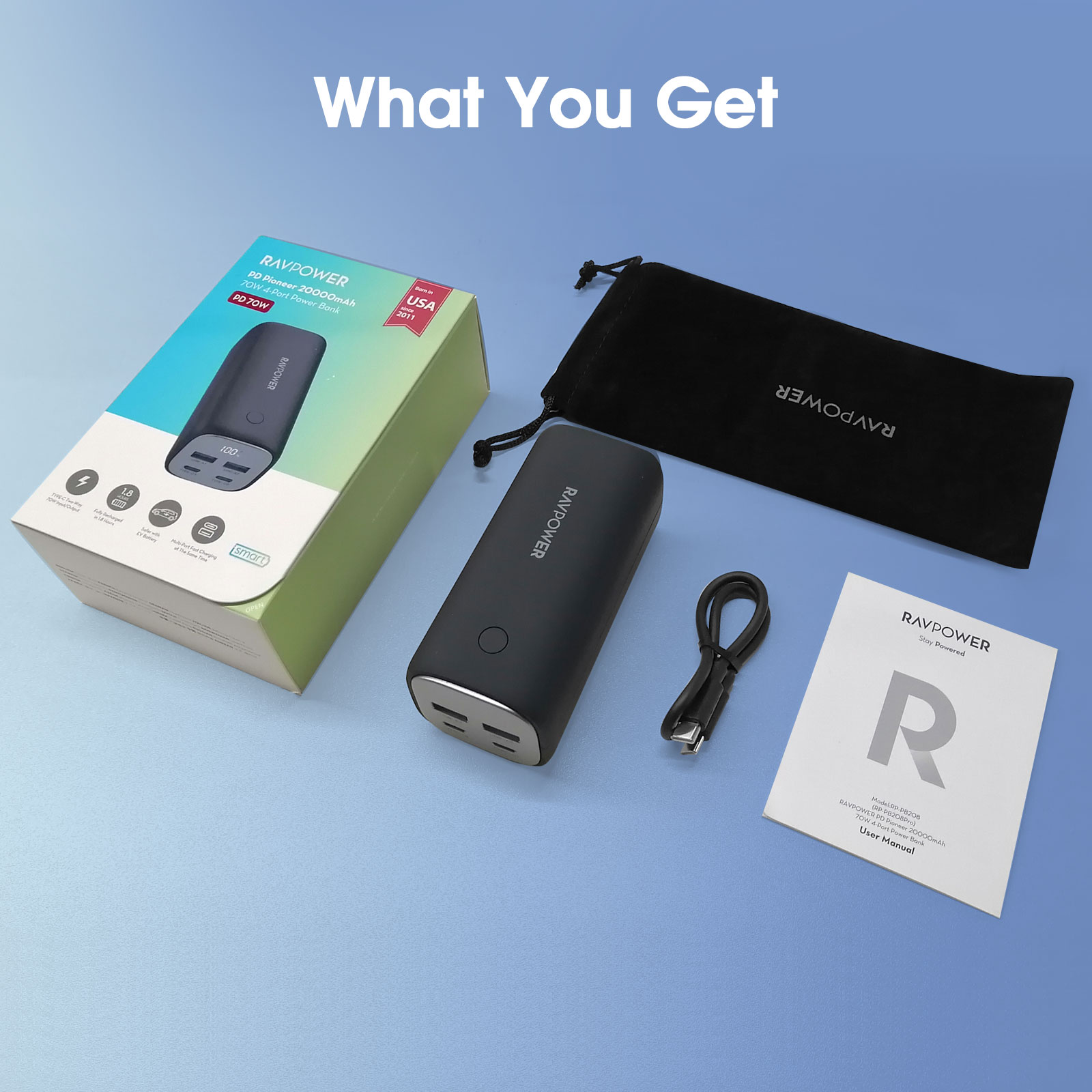 RP-PB208Pro -9 پاوربانک 20000 میلیآمپری راوپاور مدل RP-PB208Pro