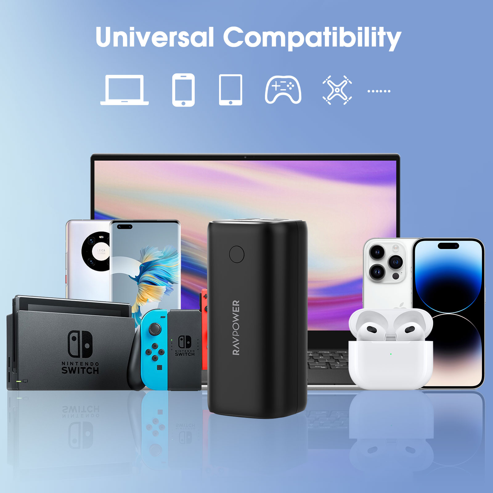 RP-PB208Pro -8 پاوربانک 20000 میلیآمپری راوپاور مدل RP-PB208Pro