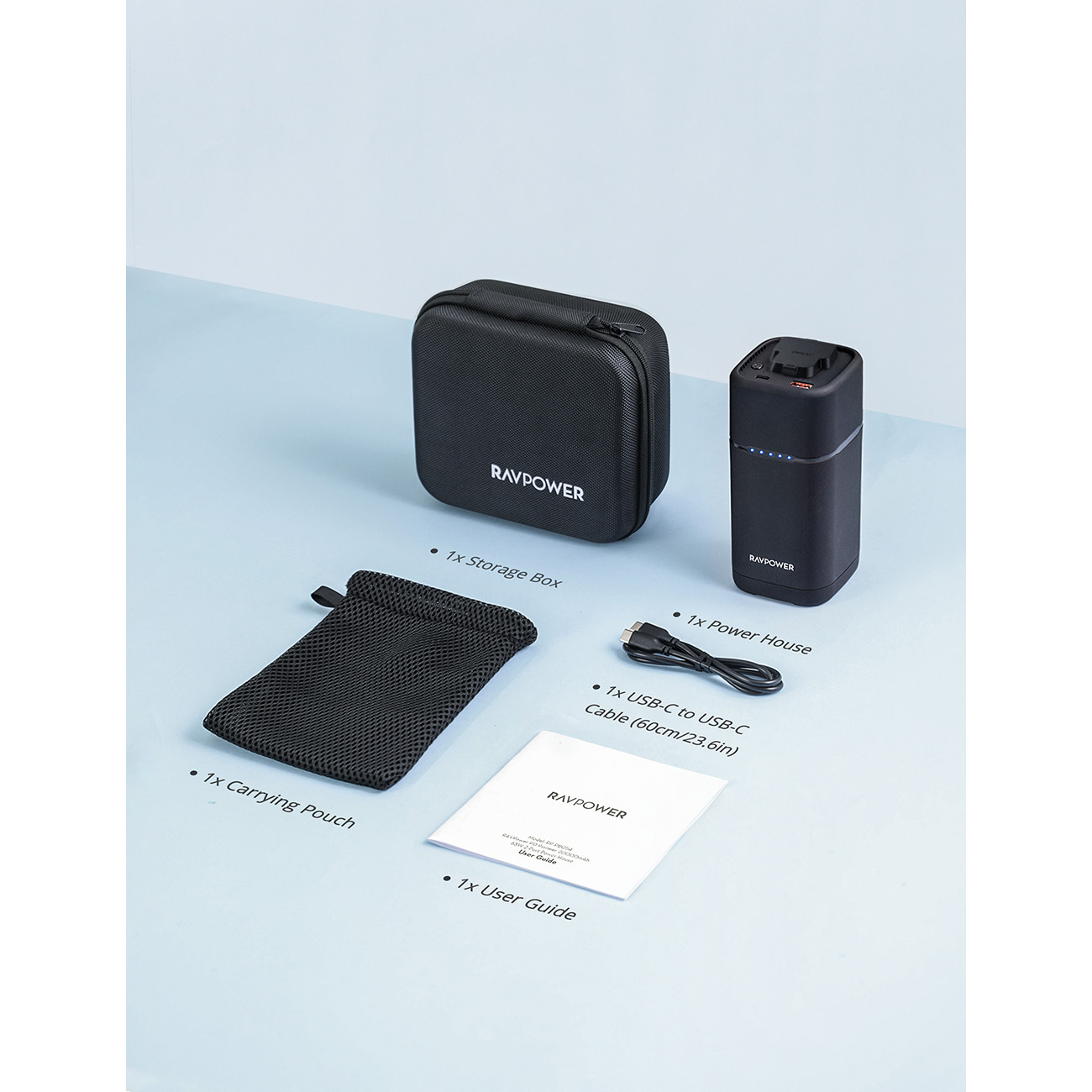 پاوربانک 20000 میلی‌آمپری راوپاور مدل RP-PB054