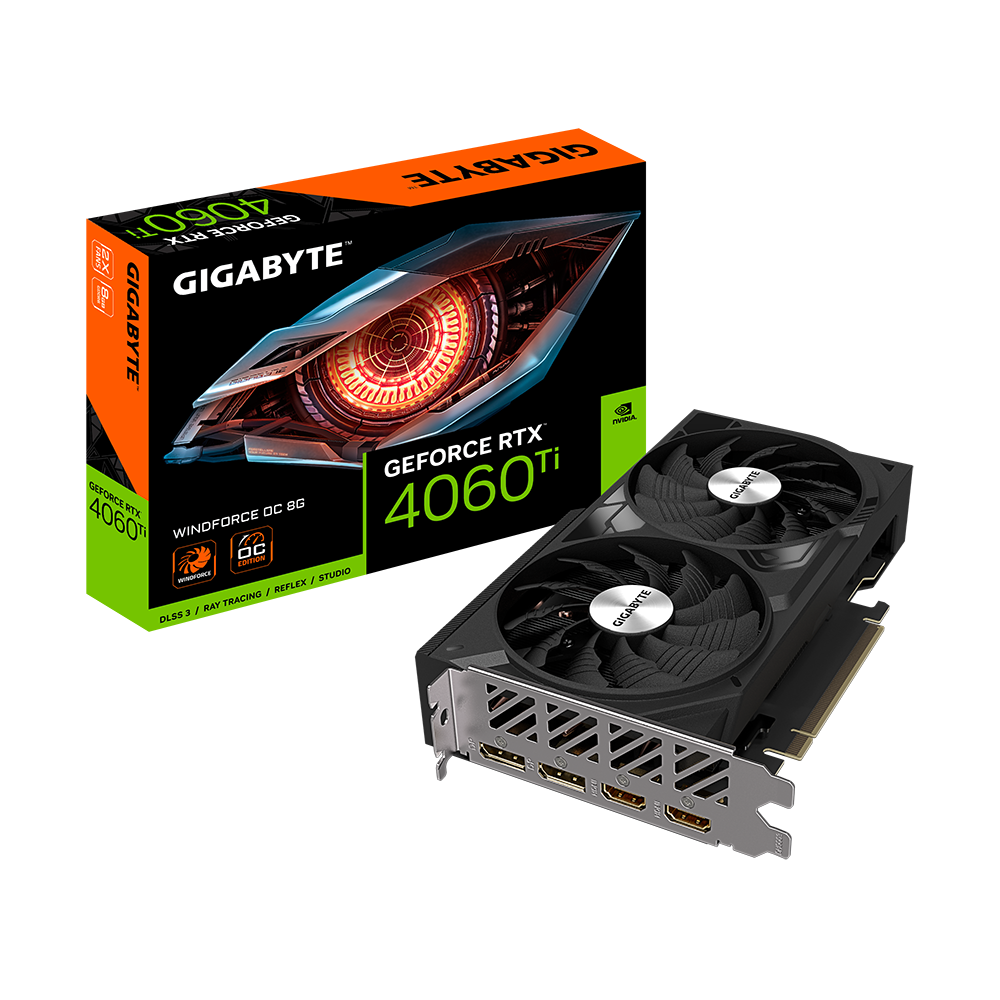 کارت گرافیک گیگابایت GeForce RTX™ 4060 Ti WINDFORCE OC 8G