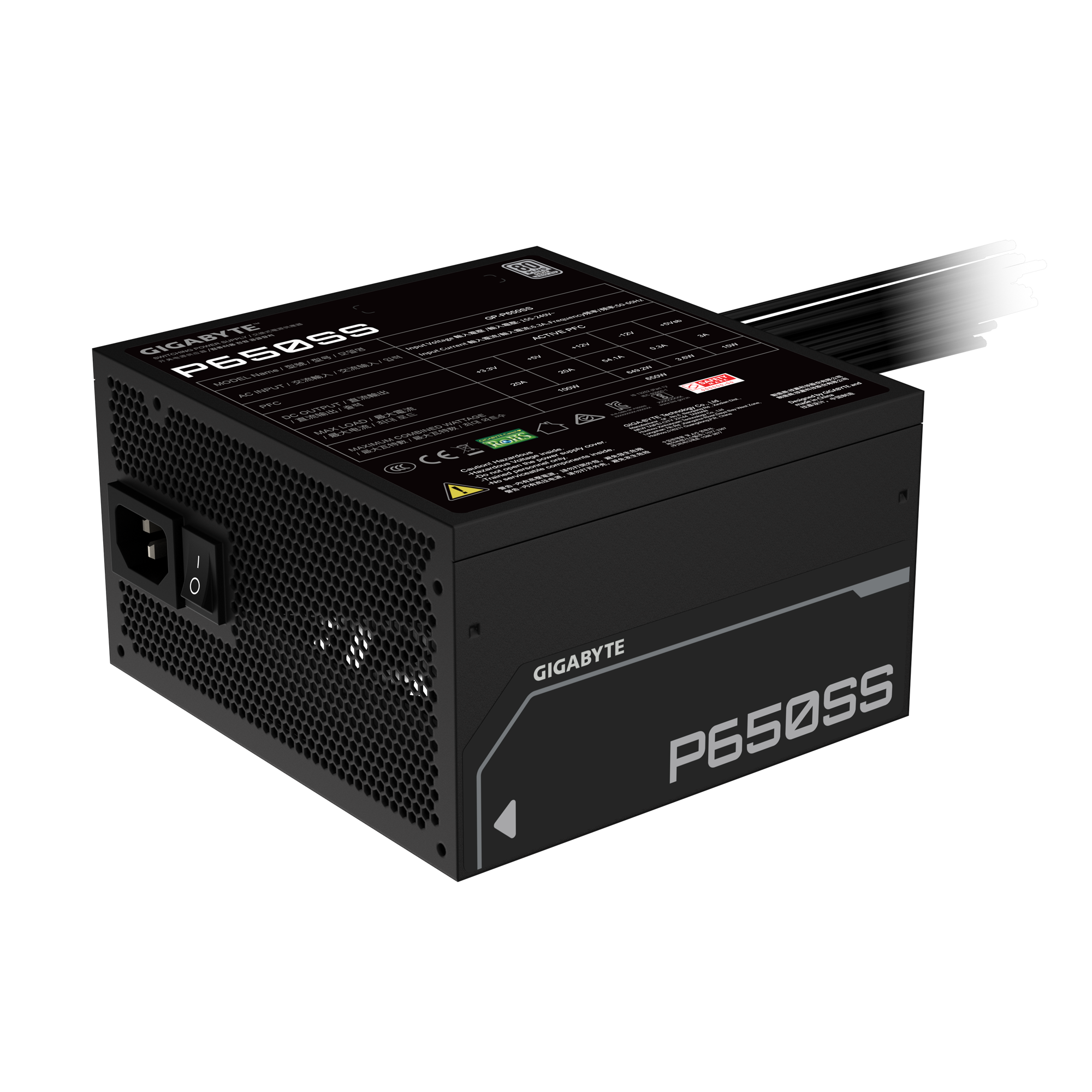 پاور ۶۵۰ وات گیگابایت مدل P650SS