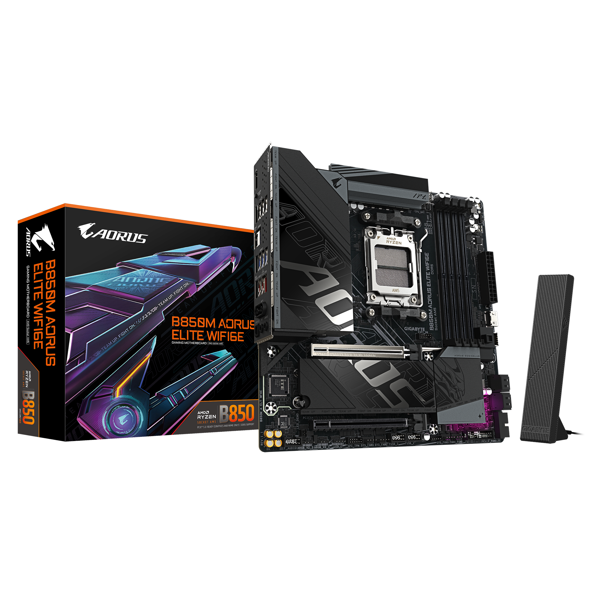 B850M AORUS ELITE WIFI6E-01 مادربرد گیگابایت مدل B850M AORUS ELITE WIFI6E