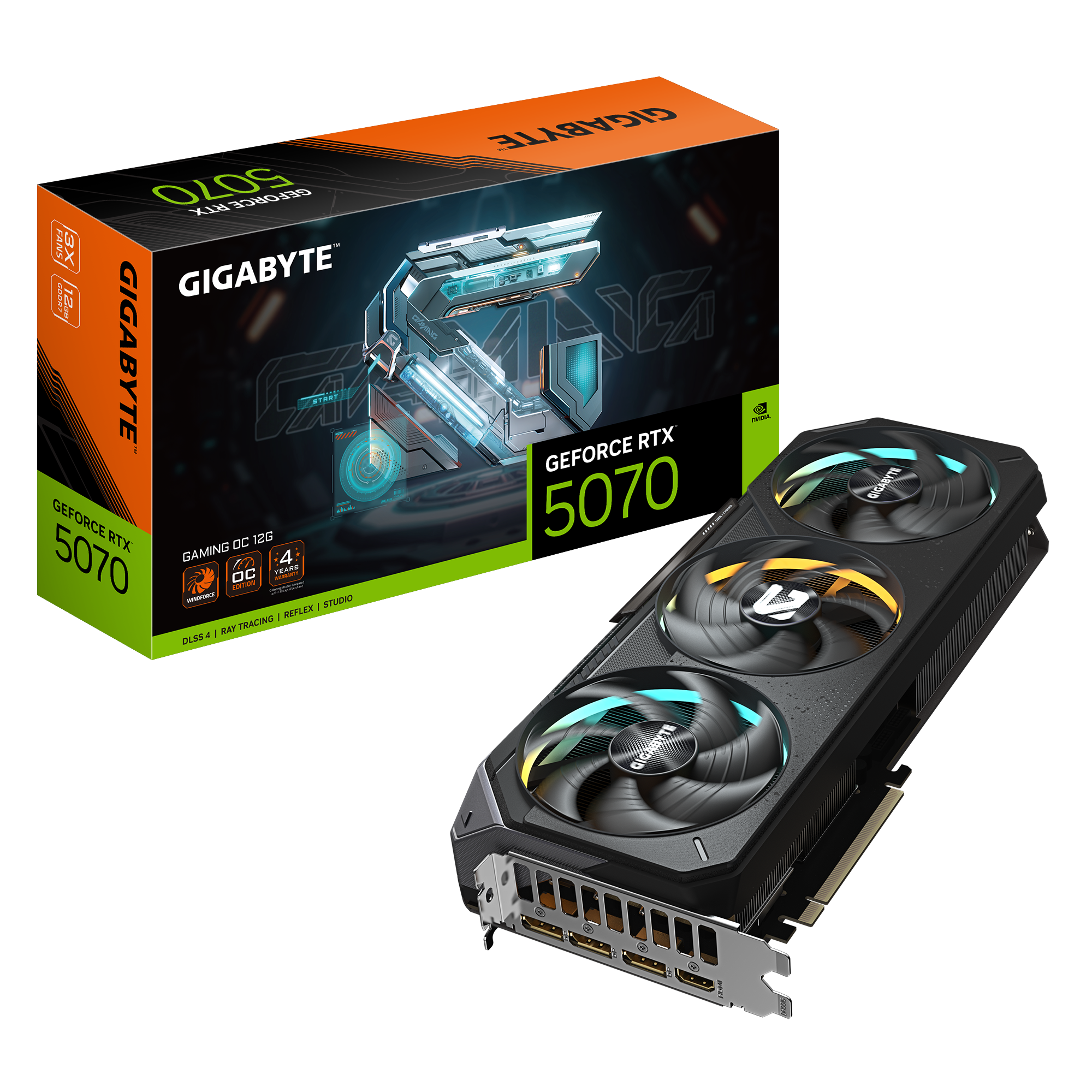 GeForce RTX™ 5070 GAMING OC 12G-01 کارت گرافیک گیگابایت مدل GeForce RTX™ 5070 GAMING OC 12G