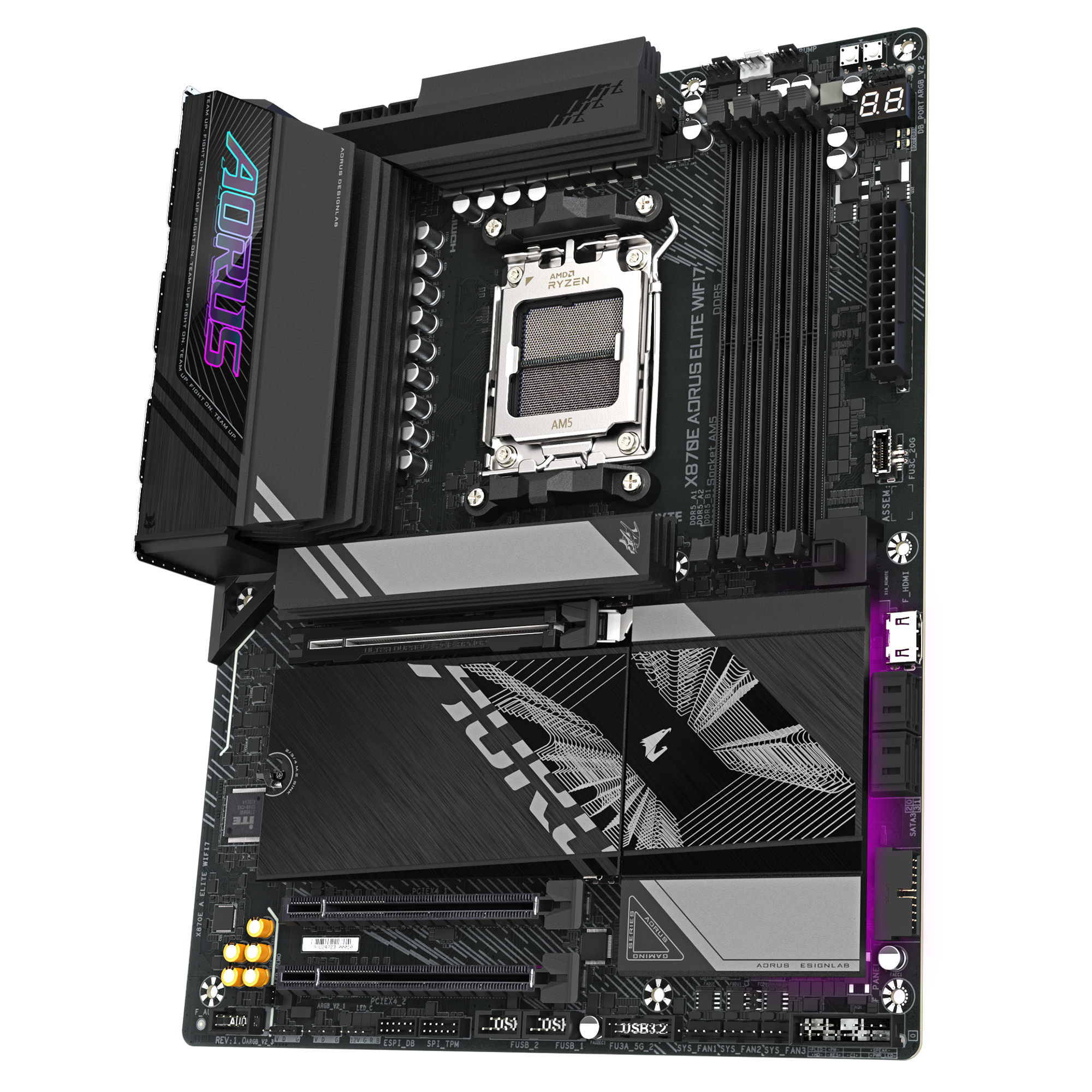 X870E AORUS ELITE WIFI7-04 مادربرد گیگابایت مدل X870E AORUS ELITE WIFI7