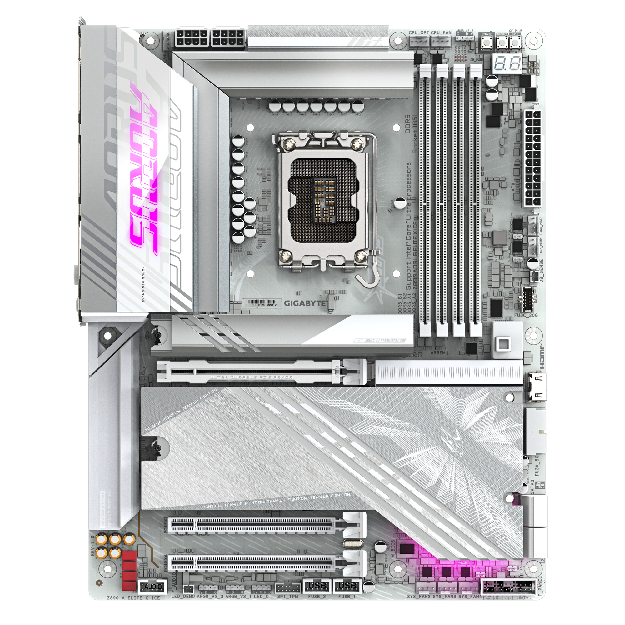 Z890 AORUS ELITE X ICE-02 مادربرد گیگابایت مدل Z890 AORUS ELITE X ICE