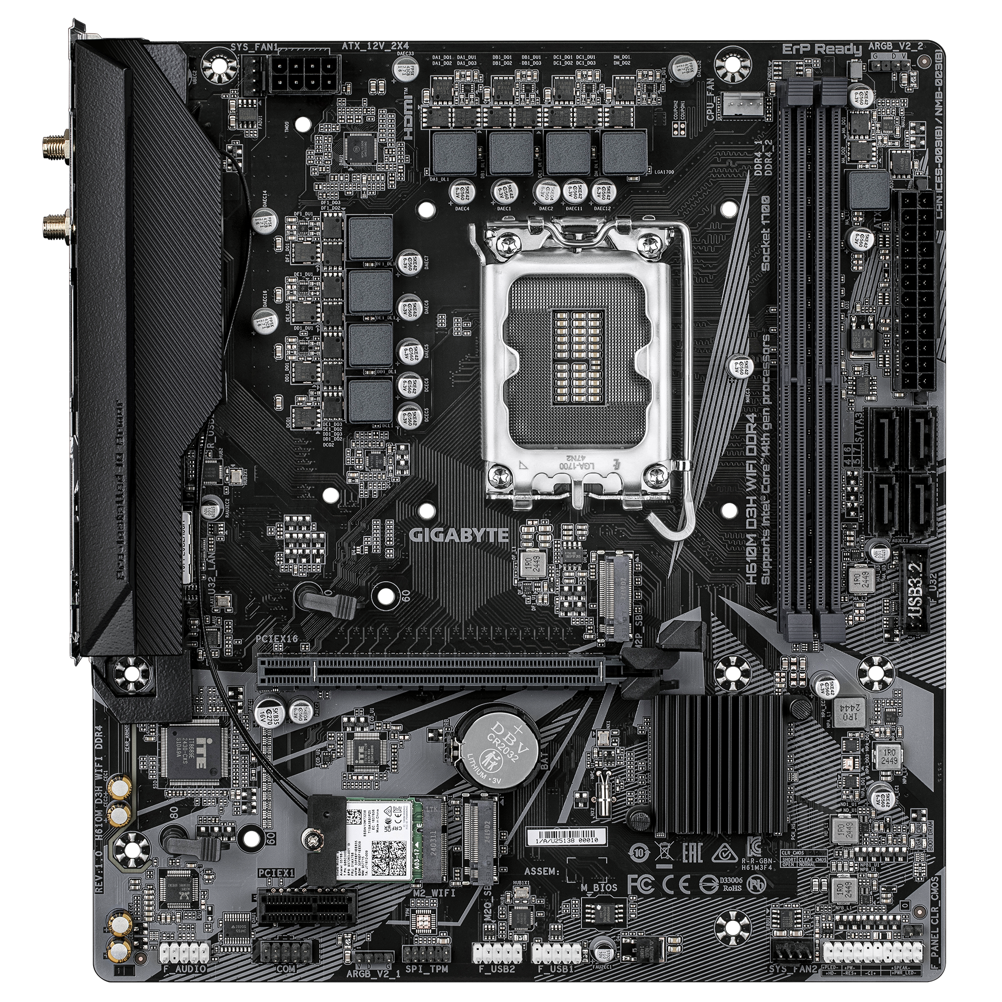 H610M D3H WIFI DDR4_02 مادربرد گیگابایت مدل H610M D3H WIFI DDR4