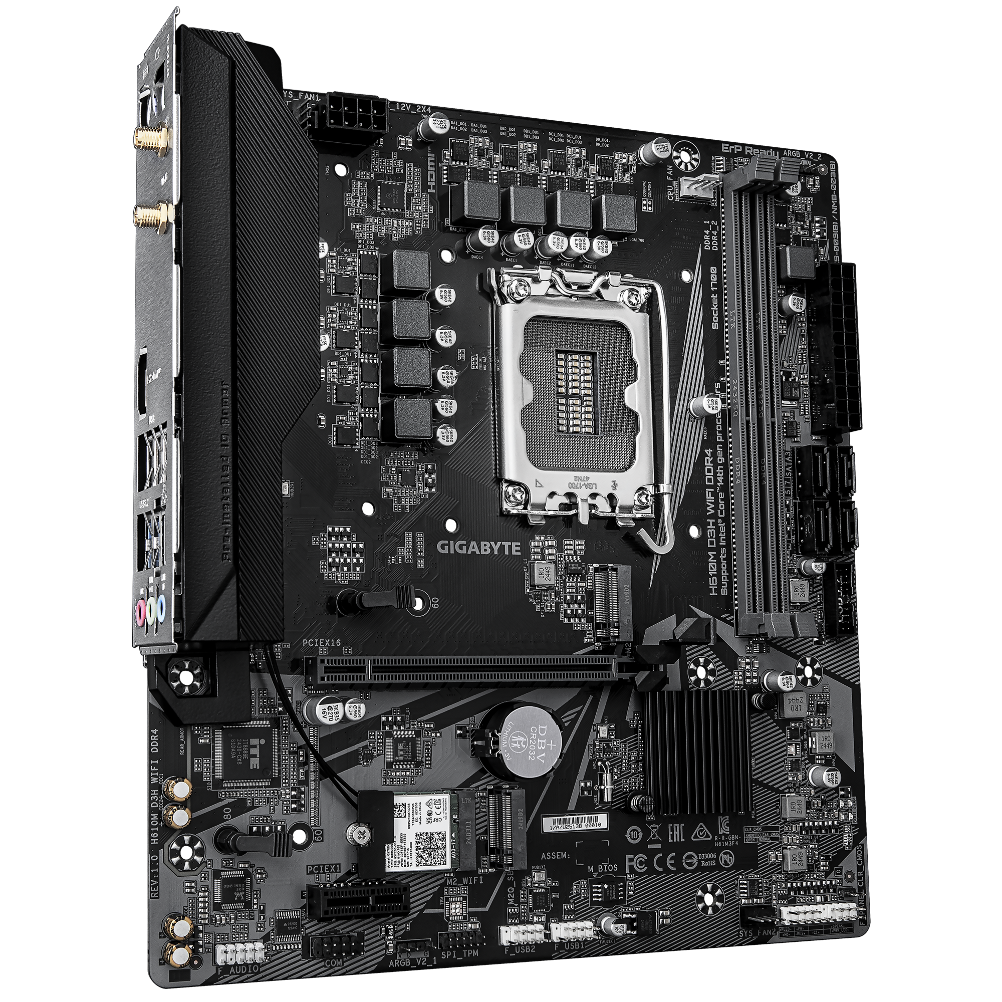 H610M D3H WIFI DDR4_03 مادربرد گیگابایت مدل H610M D3H WIFI DDR4
